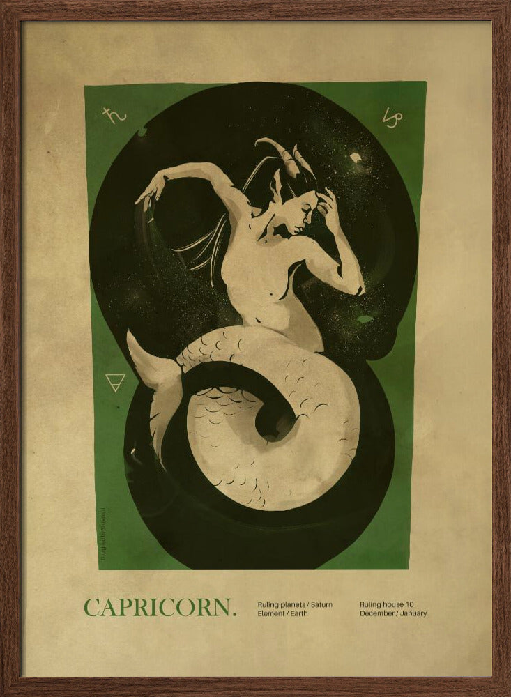 Capricorn print Poster