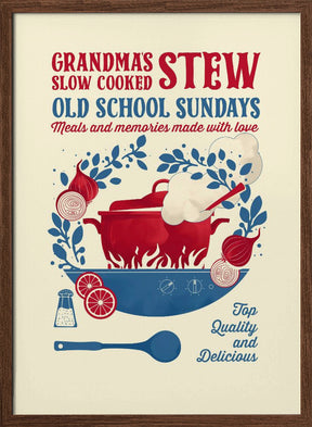 Grandmas Stew kitchen print Poster