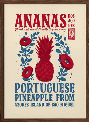 Pineapple kitchen print Poster