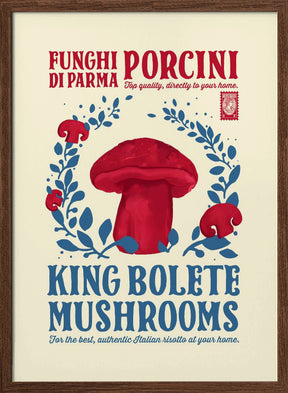 Porcini kitchen print Poster