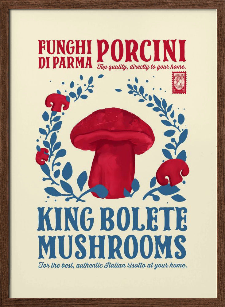 Porcini kitchen print Poster