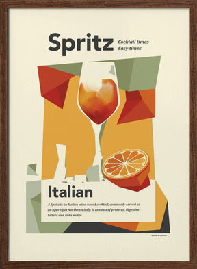 Aperol spritz print Poster