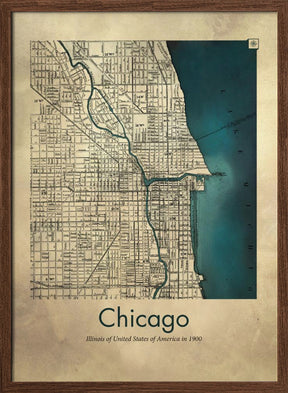 Chicago map Poster