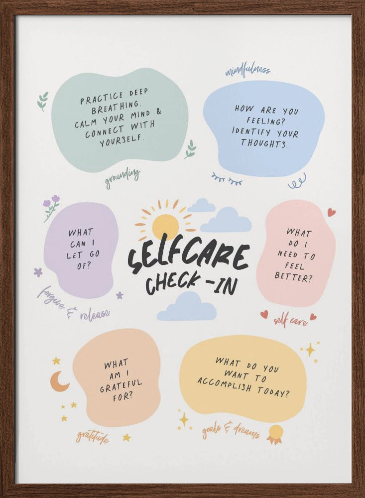 Self Care Checkin Poster