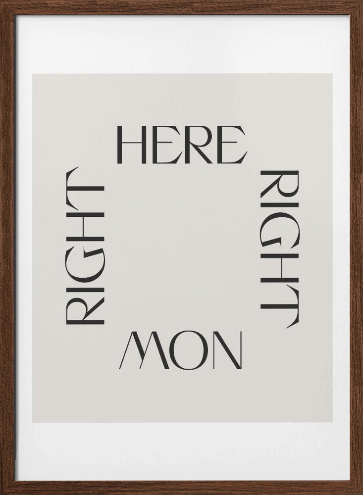 Right Here Right Now Poster