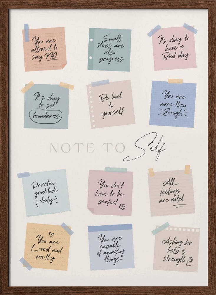 Note To Self Poster