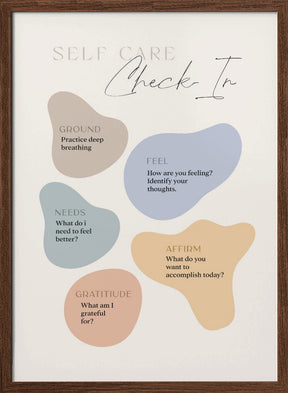 Self Care Checkin Poster