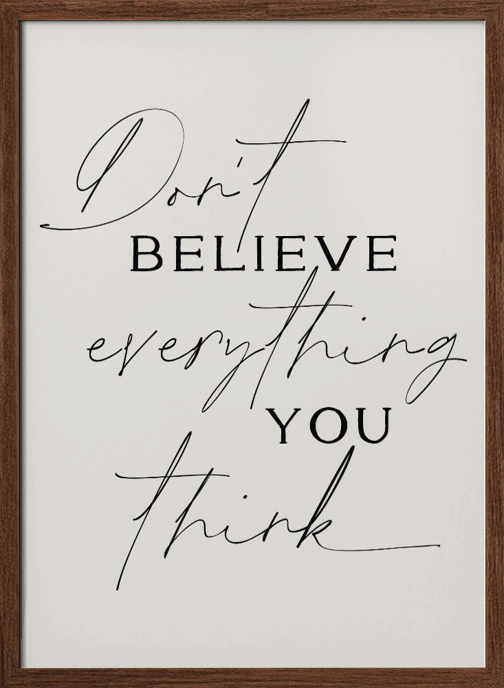 Dont Believe Everything Poster