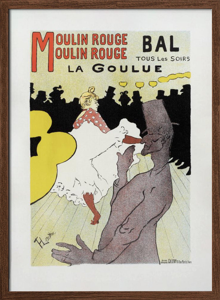 Affiche Pour Le Moulin Rouge la Goulue (1898 Poster