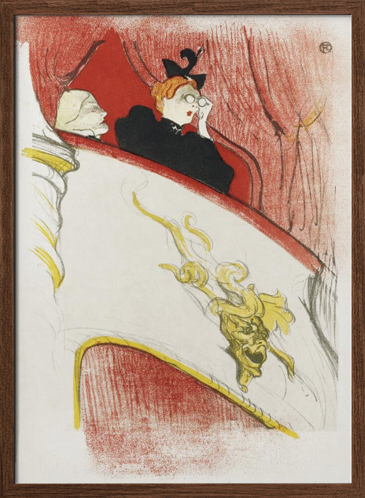 Balcony With a Gilded Grotesque Mask (1894) Poster