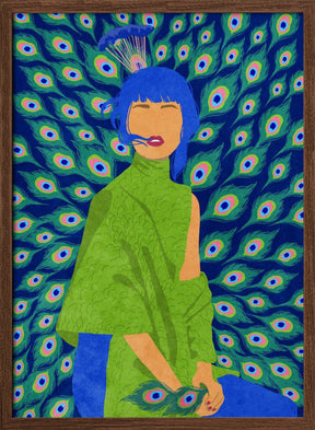 peacock woman Poster