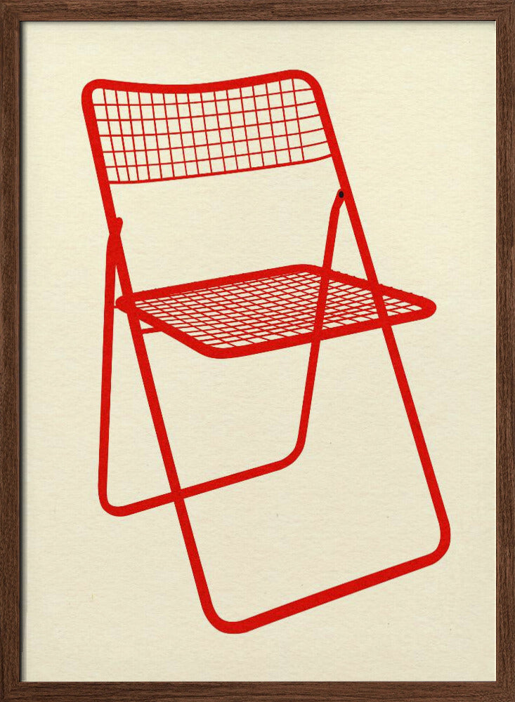 Ted Net Chair Red Poster