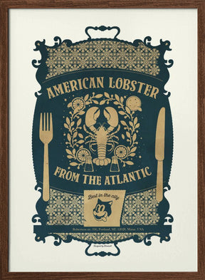 Lobster Baroque Print Poster