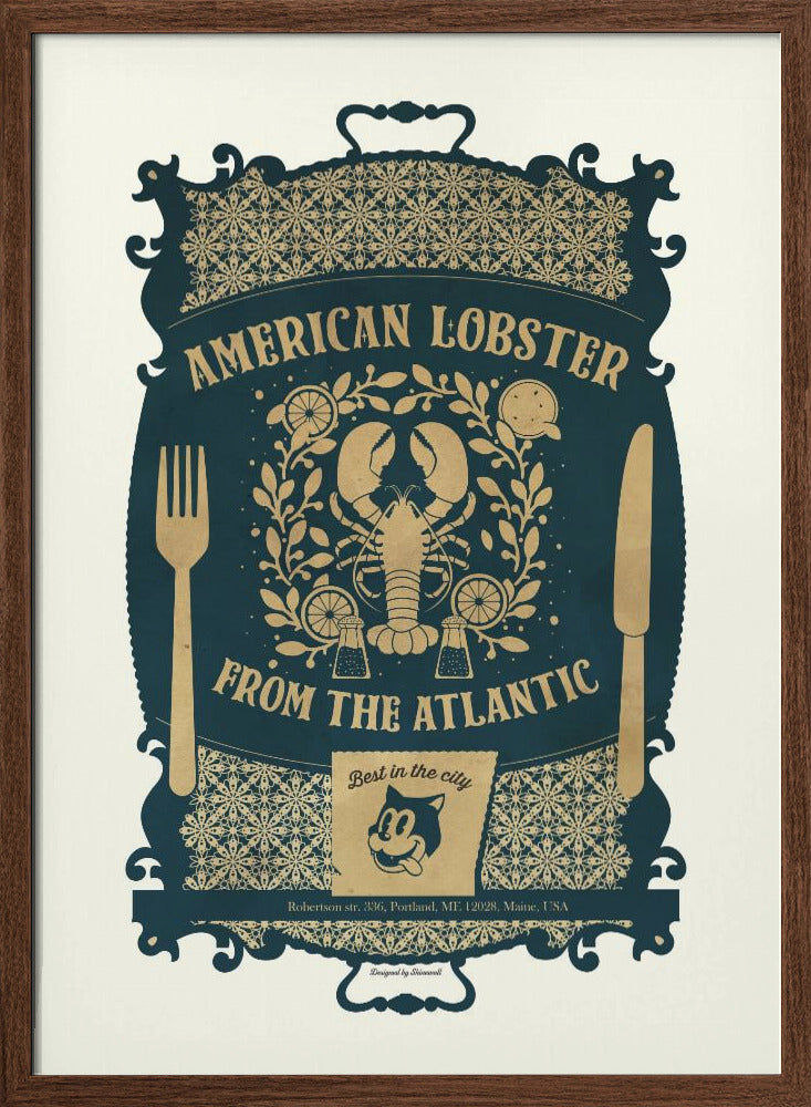 Lobster Baroque Print Poster