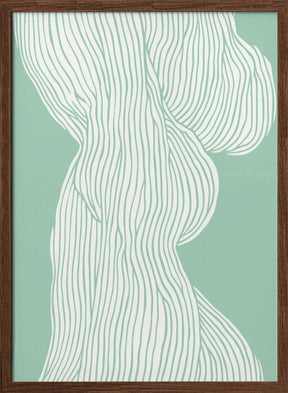 Fibers No 1 (mint) Poster