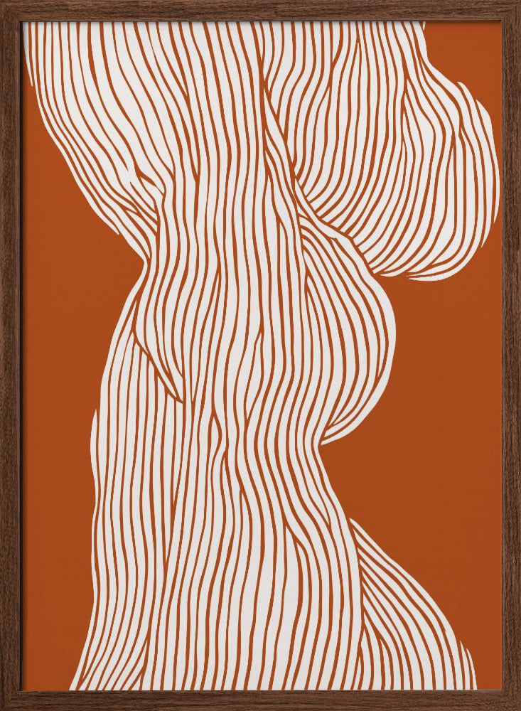 Fibers No 1 (Orange-Brown) Poster