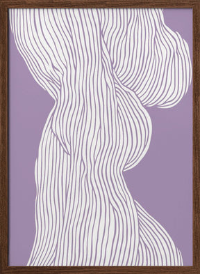 Fibers No 1 (Purple) Poster