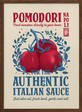 Pomodori Kitchen print Poster