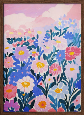 Wild Flower Field Poster