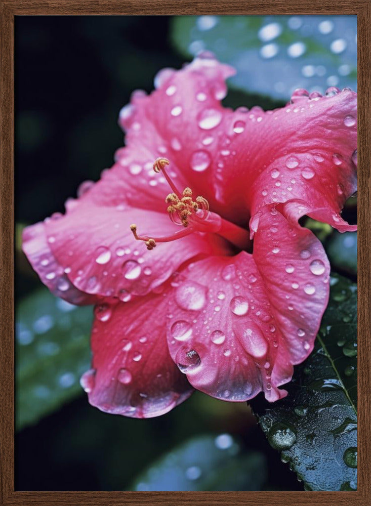 Pink Hibiscus Poster