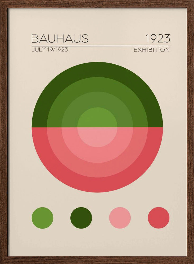 Bauhaus Yesil Daire Poster
