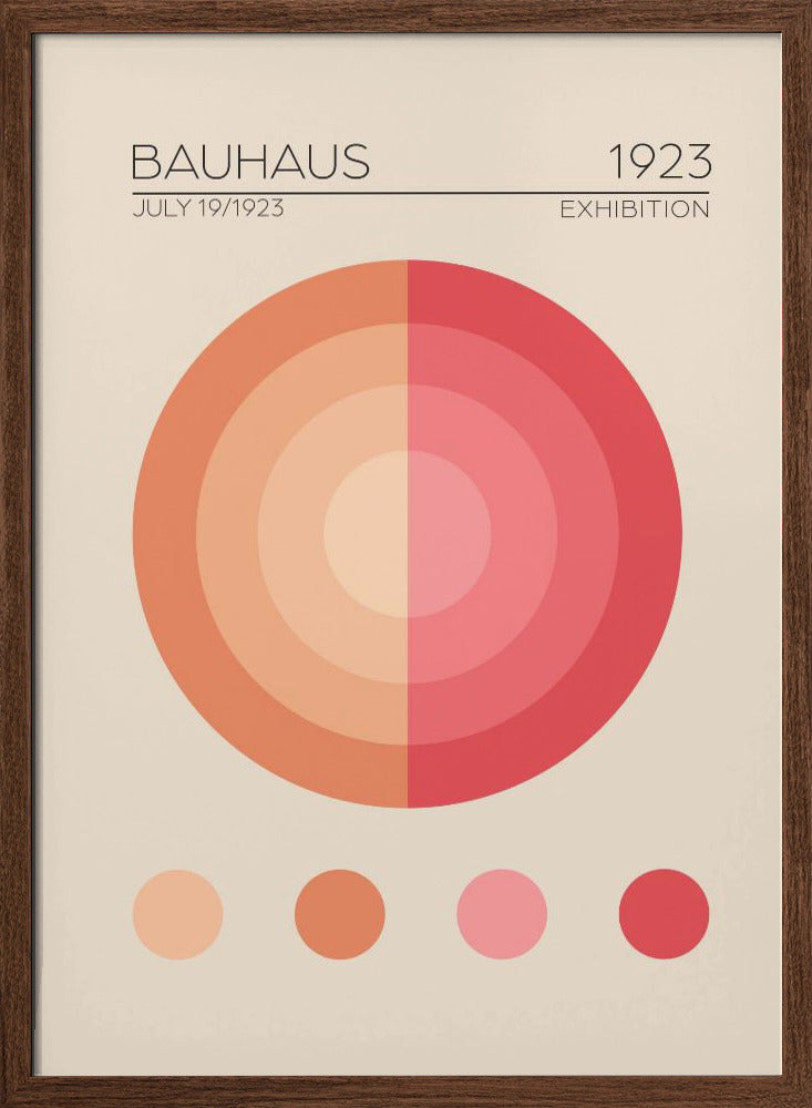 Bauhaus Pembe Daire Poster