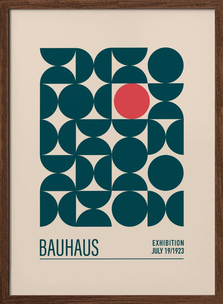 Bauhaus Mavi Kureler Poster