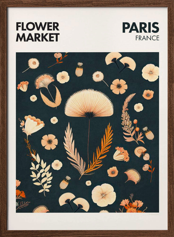 Flower Market - Paris Poster