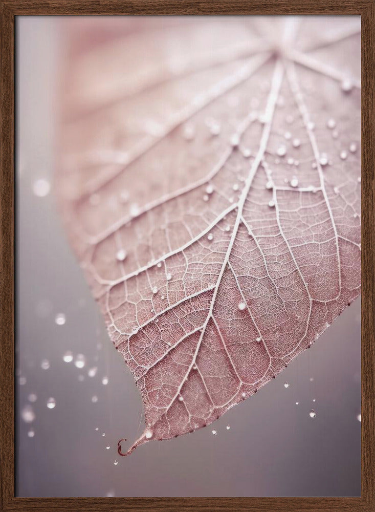 Rosy Leaf Poster