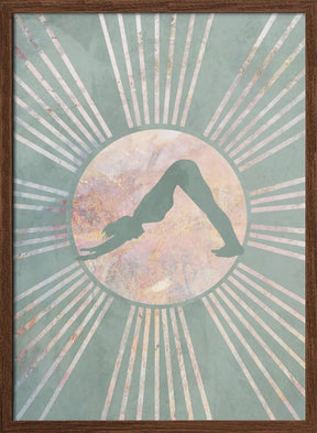 Yoga Boho Sun Green 3 Poster