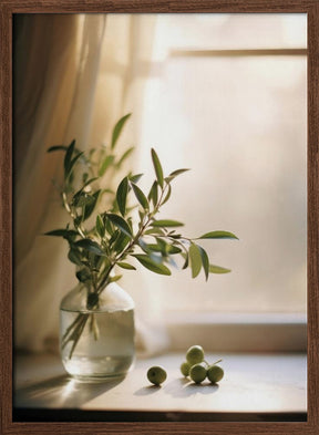 Olives By The Window Poster