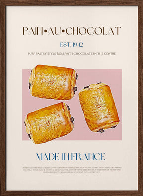 Pain Au Chocolat Print Poster