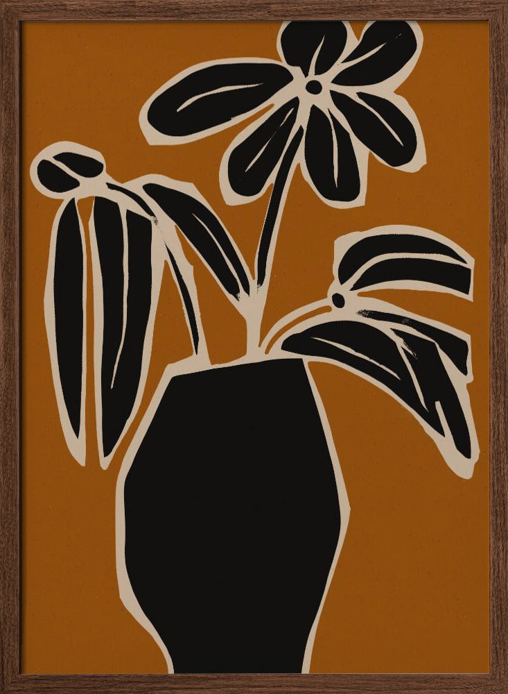 Ochre Still Life No 3 Poster