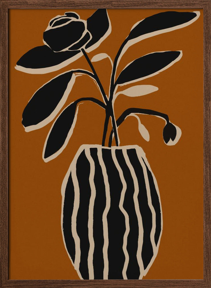 Ochre Still Life No 5 Poster