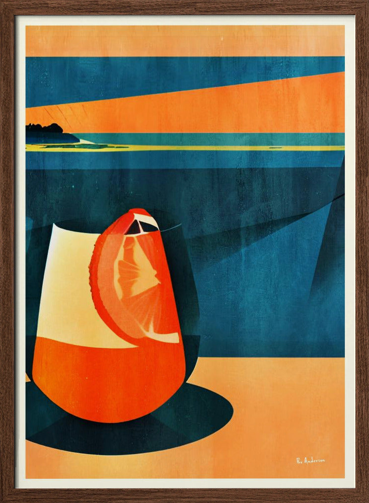 Negroni At Sunset Poster