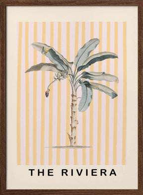 Pink and Yellow Palm Tree Poster