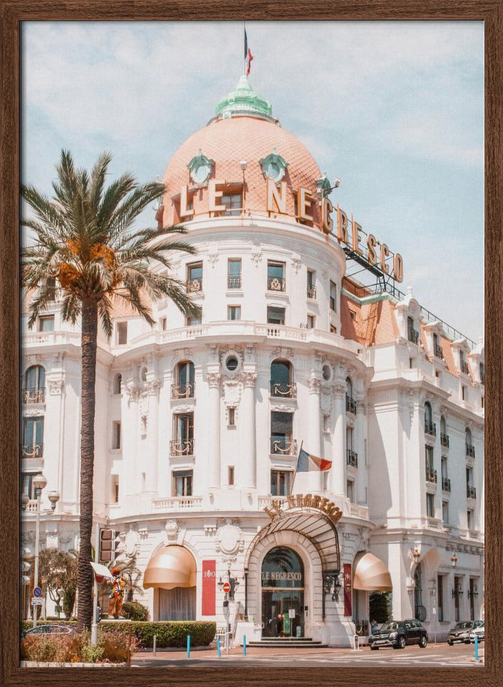 French Riviera Building Poster