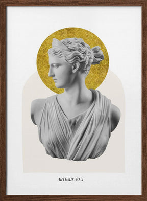 Gold Artemis Goddess Poster