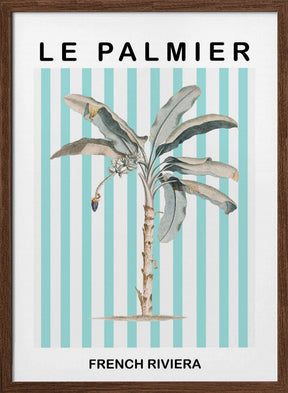 Striped Palm Tree Poster