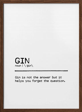 Quote Gin Question Poster