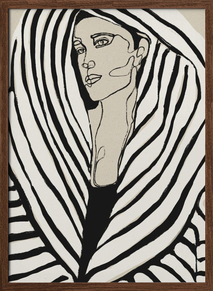 Striped Coat Poster