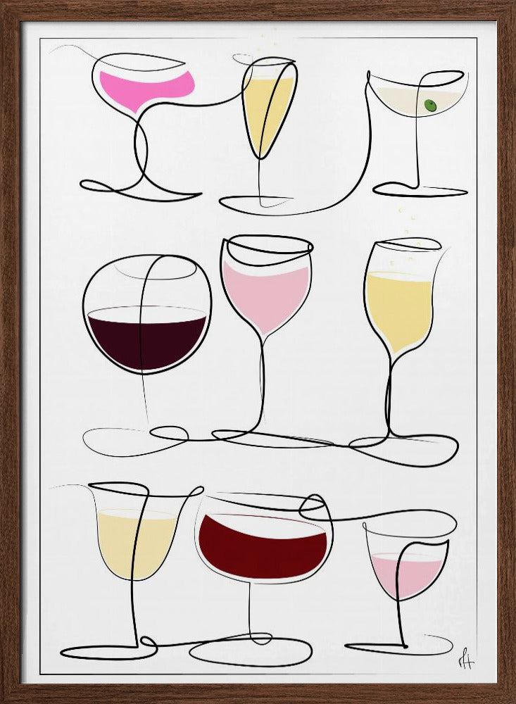 Wine & Drinks Poster