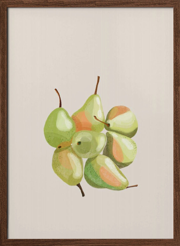 Seven pears Poster