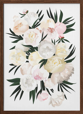 Dara bouquet in white Poster