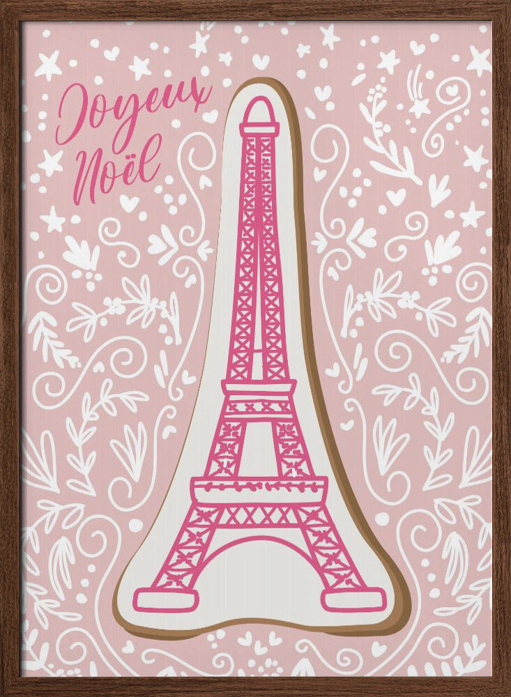 Eiffel tower iced gingerbread cookie Poster