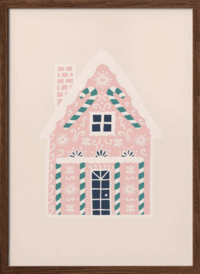 Christmas Gingerbread House Poster