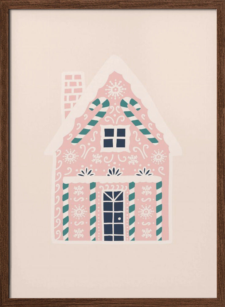 Christmas Gingerbread House Poster