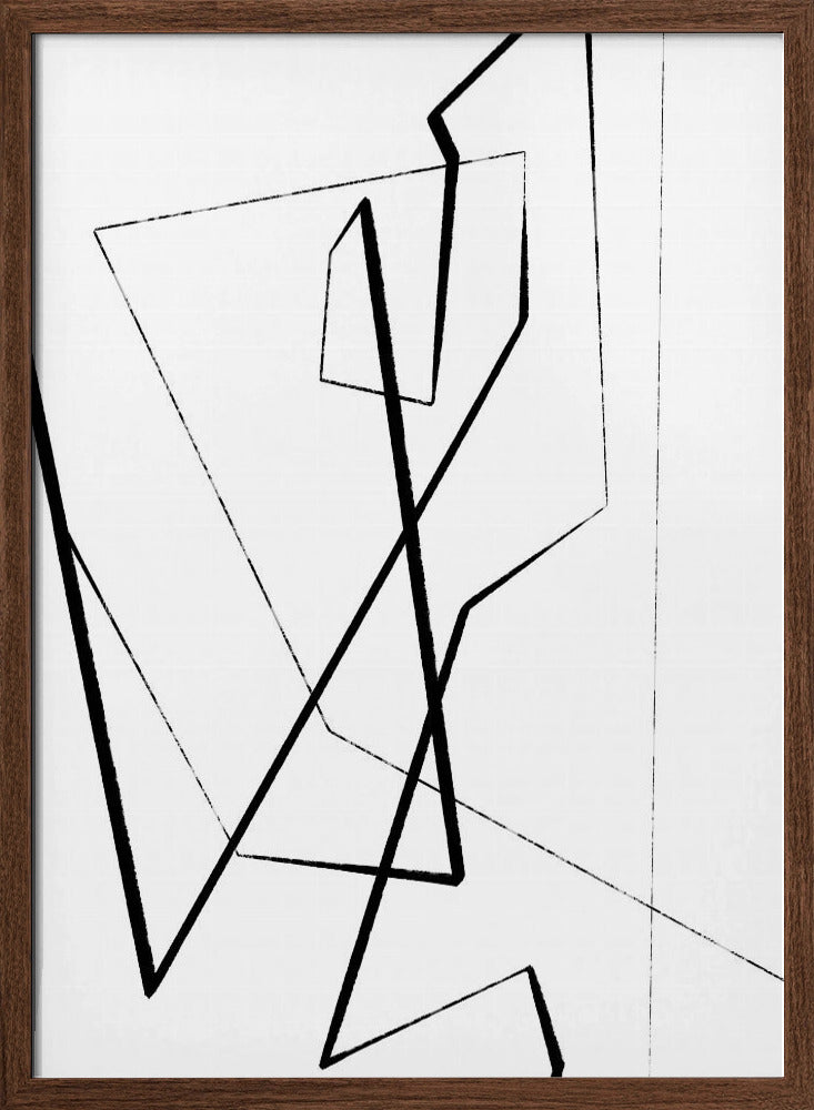 Angular Lines No 4 Poster