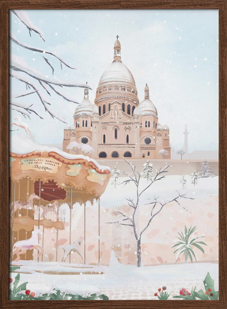 Winter in Paris Poster