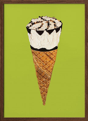 Cornetto On Pistachio Poster